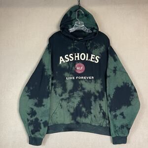 Assh*les Live Forever Hoodie Mens XXXL Green Camo ALF Logo Pullover Sweatshirt
